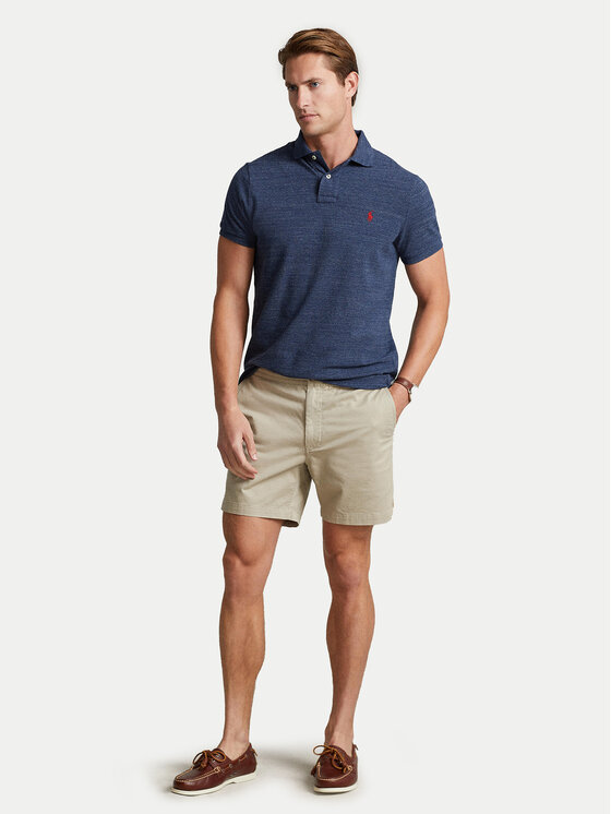 Поло slim fit 710548797012 Polo Ralph Lauren, синий — фото 2