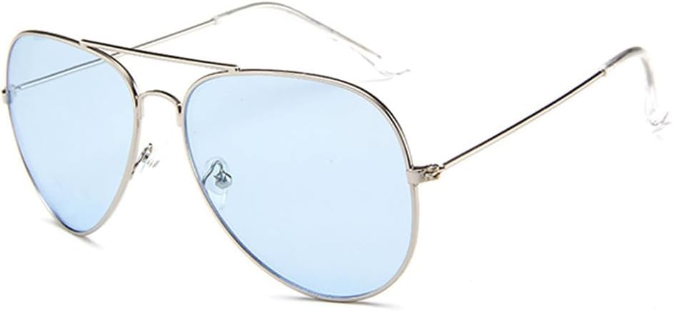 

Модные прозрачные цветные солнцезащитные очки для женщин и мужчин, с розовыми и синими линзами, для мужчин и женщин, для активного отдыха на природе KTUCN, Silver-blue