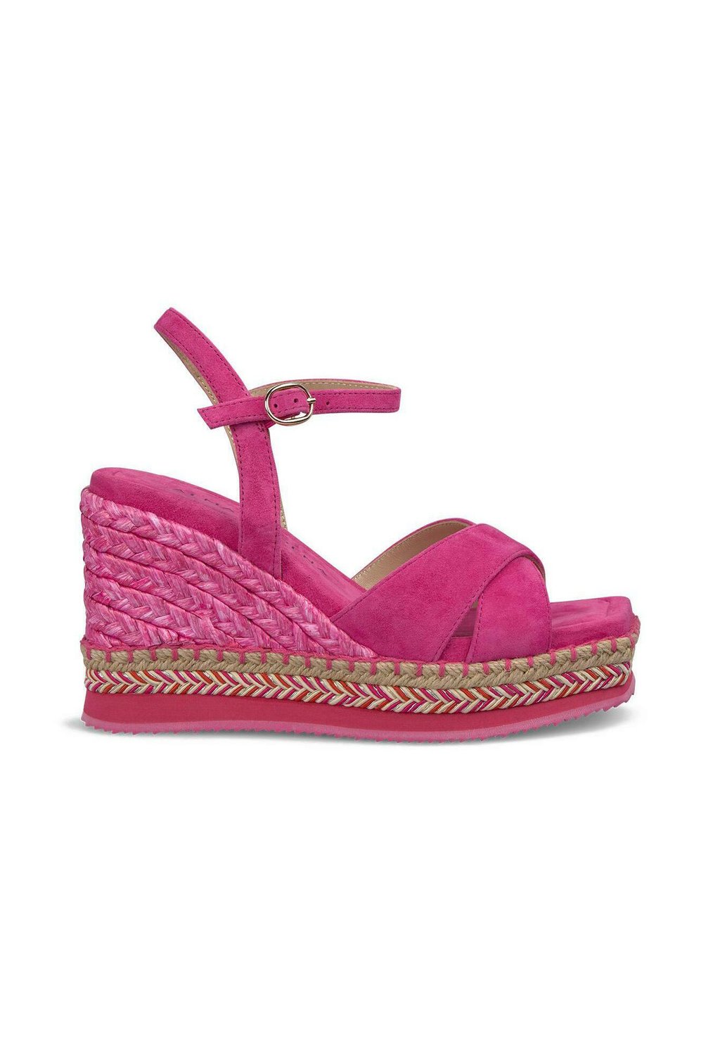 Босоножки на танкетке DE CON CIERRE HEBILLA - High heeled sandals Alma en Pena, цвет Fucsia Jaspeado — фото 2