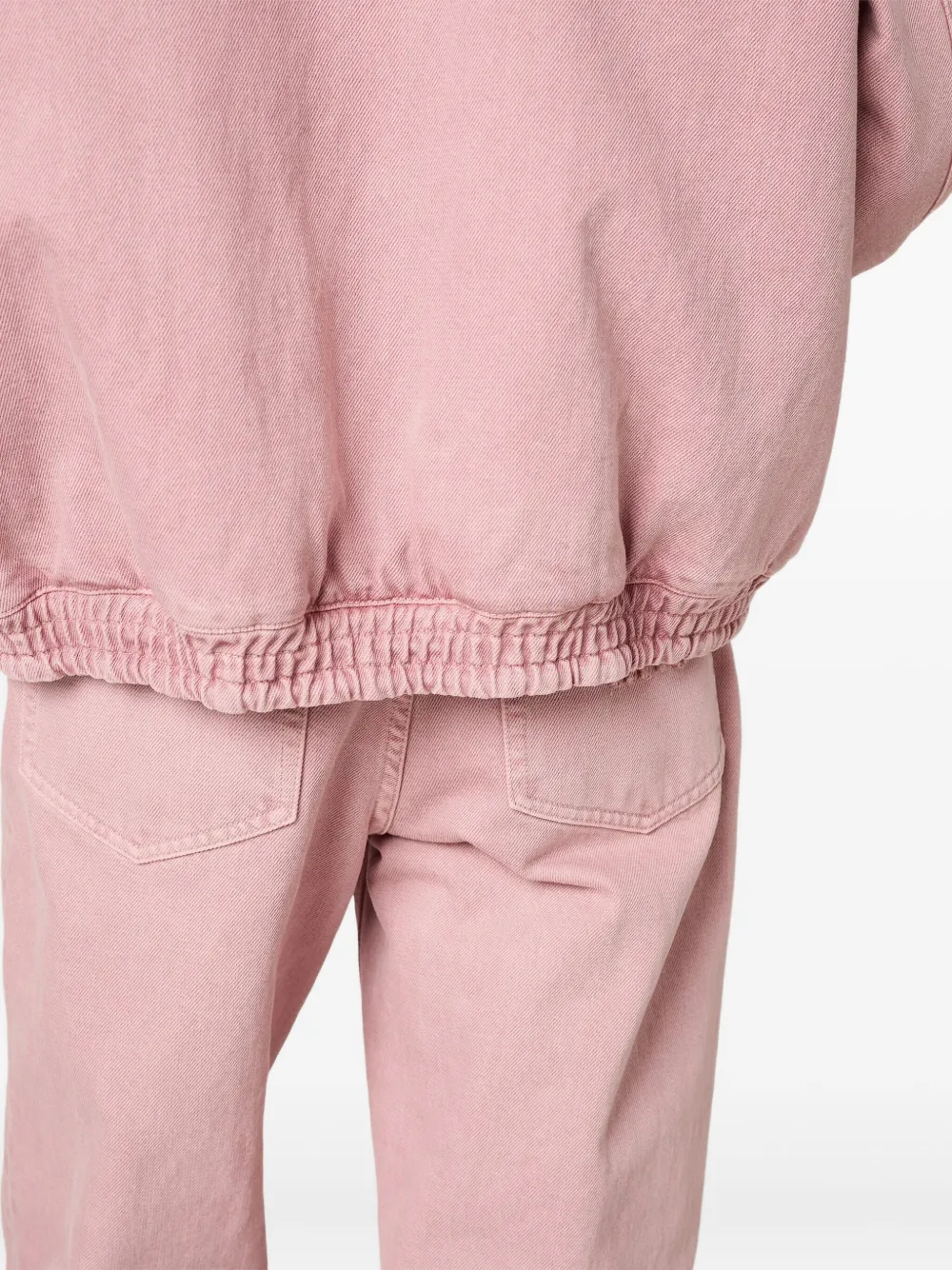 Дутая куртка с вельветовым воротником MIU MIU, розовый — фото 4