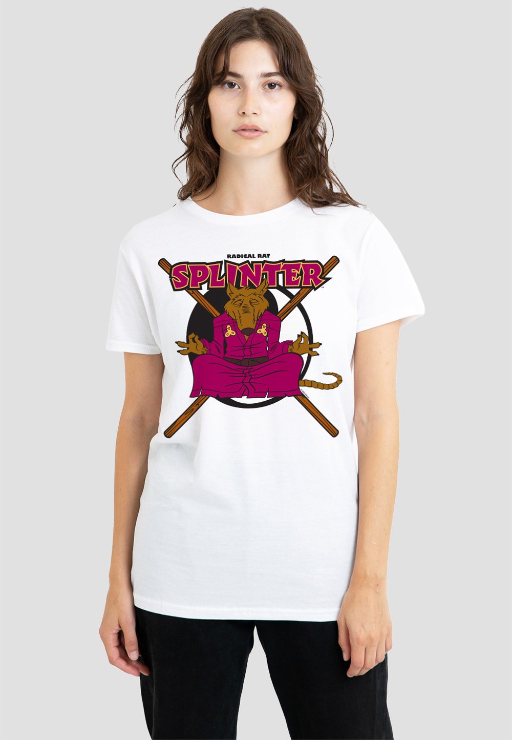 

Футболка с принтом TMNT RADICAL RAT SPLINTER Cotton Soul, белый