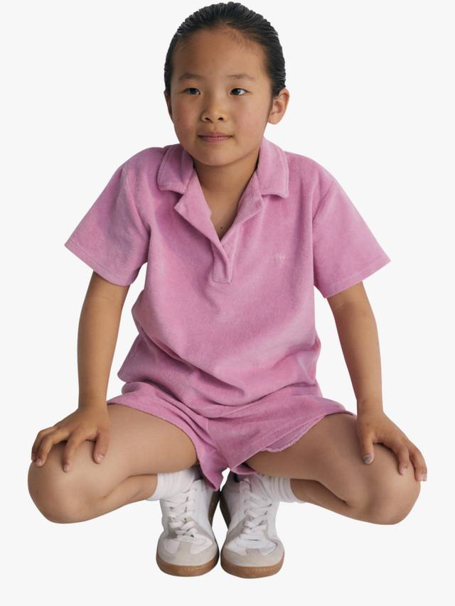 

Детская поло с коротким рукавом Briseis из хлопкового терри The New Society, Hibiscus