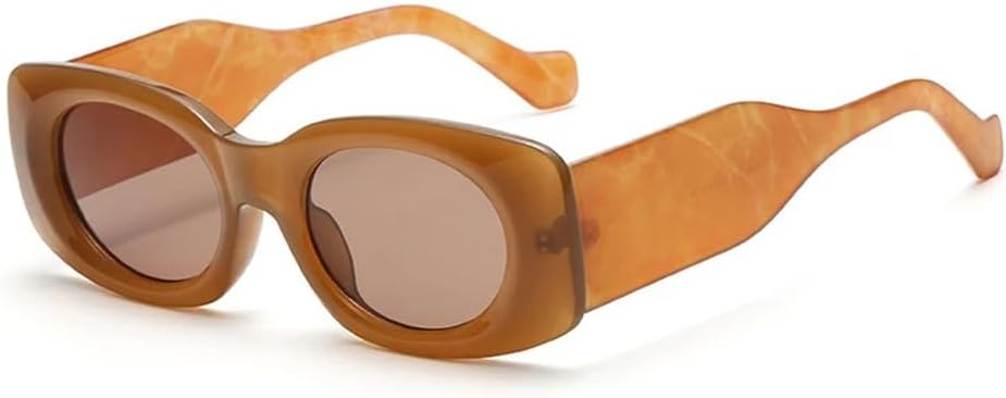 

Женские солнцезащитные очки овальной формы с градиентным переходом цвета и защитой от УФ-излучения UV400, мужские — с широкими дужками, подходят для занятий спортом на открытом воздухе, бега и путешествий UYPTK, Tea Tea