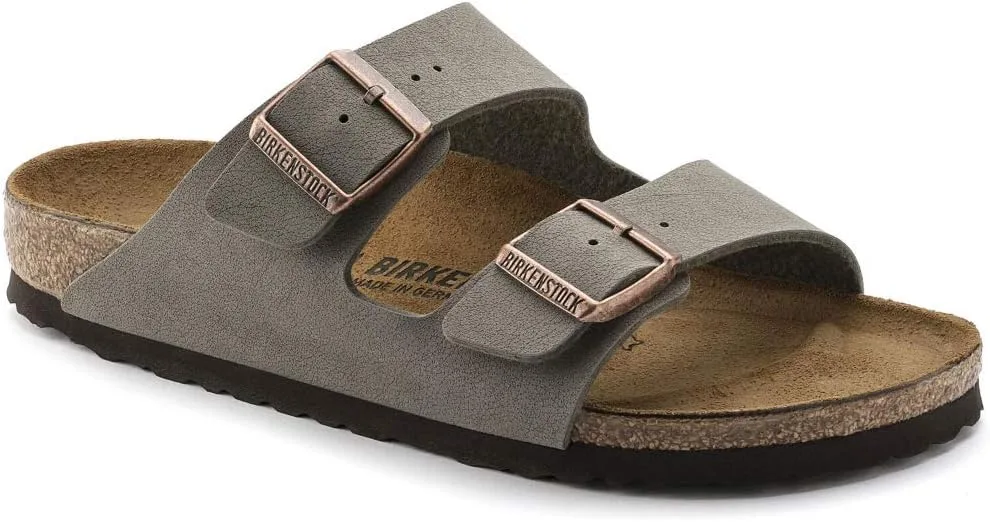 Шлепанцы Birkenstock 51061 Adult Arizona, унисекс, сабо и туфли-лодочки Birko-Flor (обычные), серый