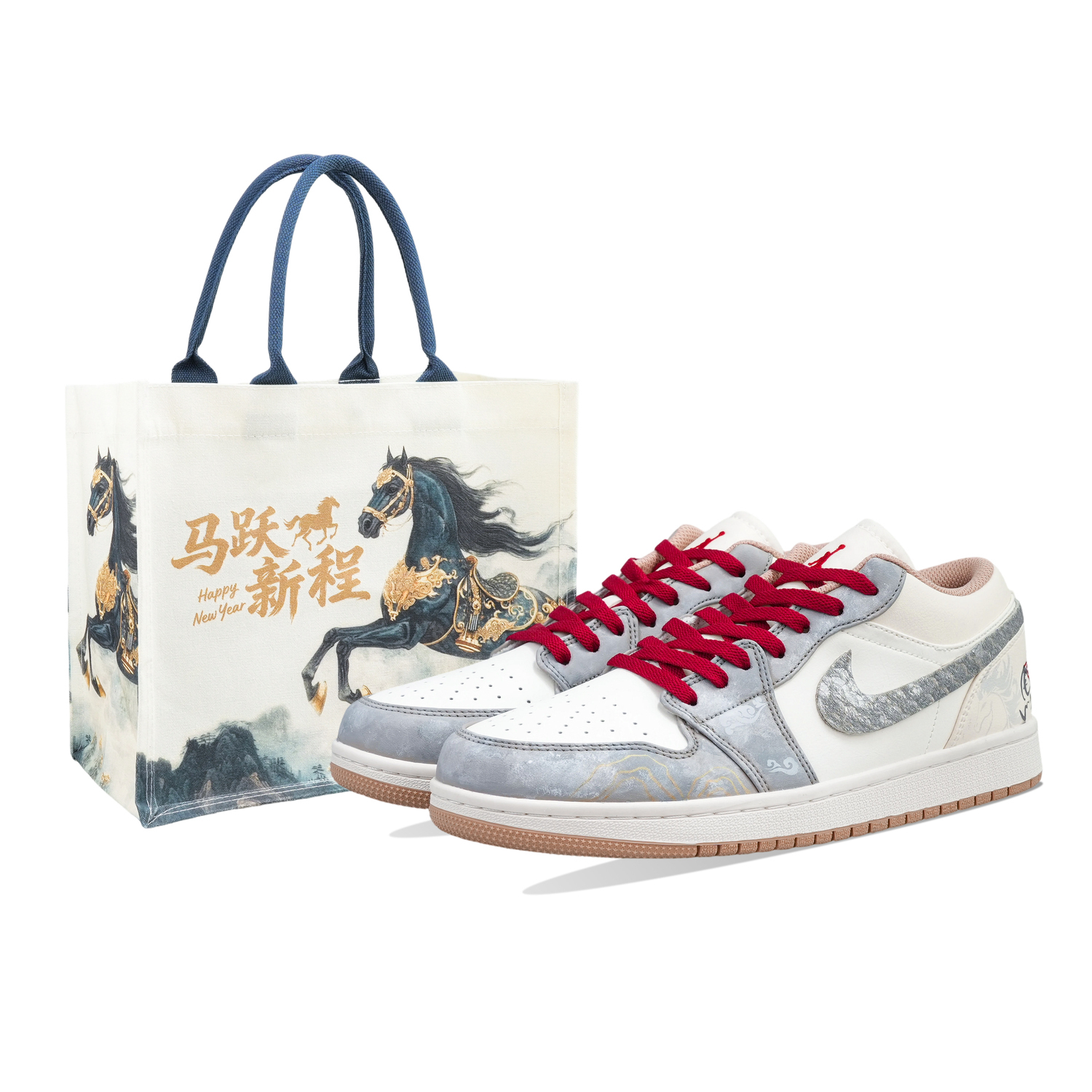 

Jordan Air 1 Абразивостойкие дышащие низкие кроссовки в винтажном стиле для мужчин, бело-серые