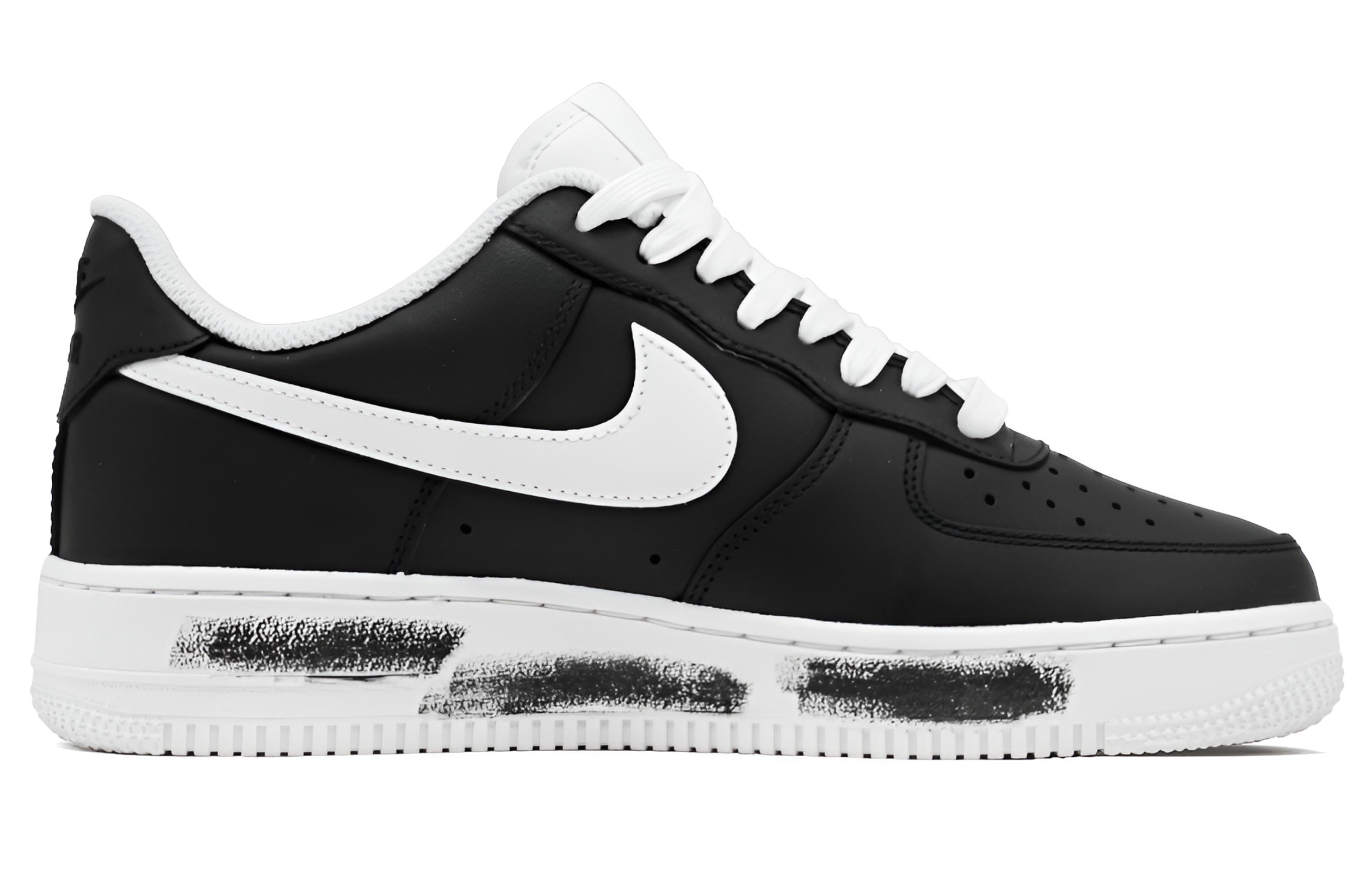 Nike Air Force 1 G Small Daisy Slip Resistant Cushioning Low top Skateboard Shoes черные белые Unisex — фото 3