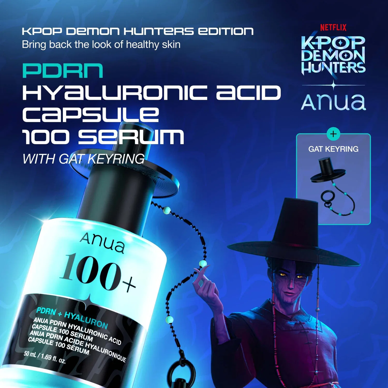Тоник Anua — Kpop Demon Hunters PDRN гиалуроновая кислота капсулы, 50 мл — фото 2