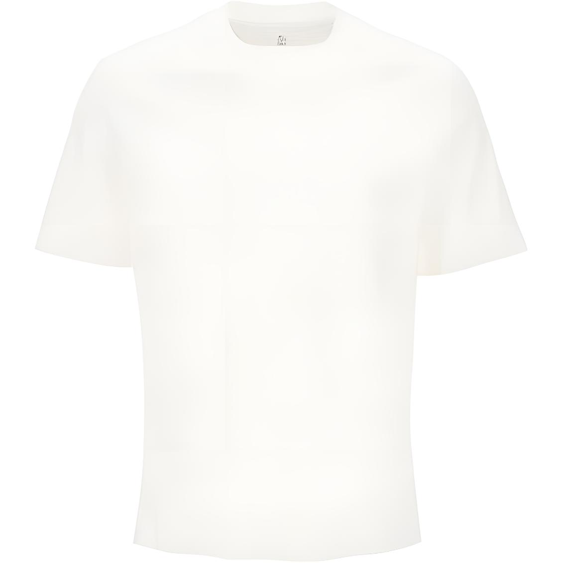 

Футболка с коротким рукавом и круглым вырезом Brunello Cucinelli, белый