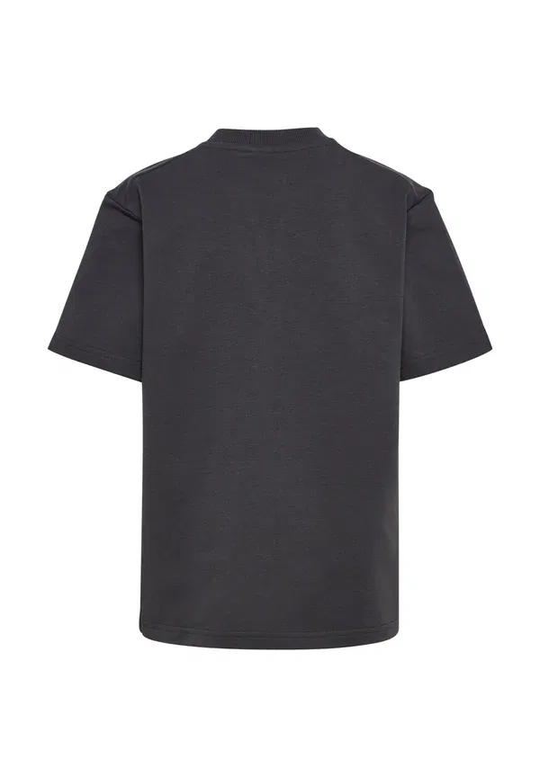 Футболка Hummel Hmljr light sweat t-shirt s/s basic t-shirt, цвет черное дерево — фото 2