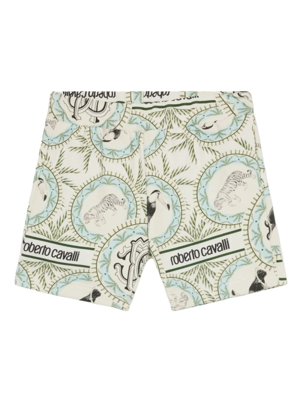 

Шорты с логотипом Roberto Cavalli Junior Stamp, белый