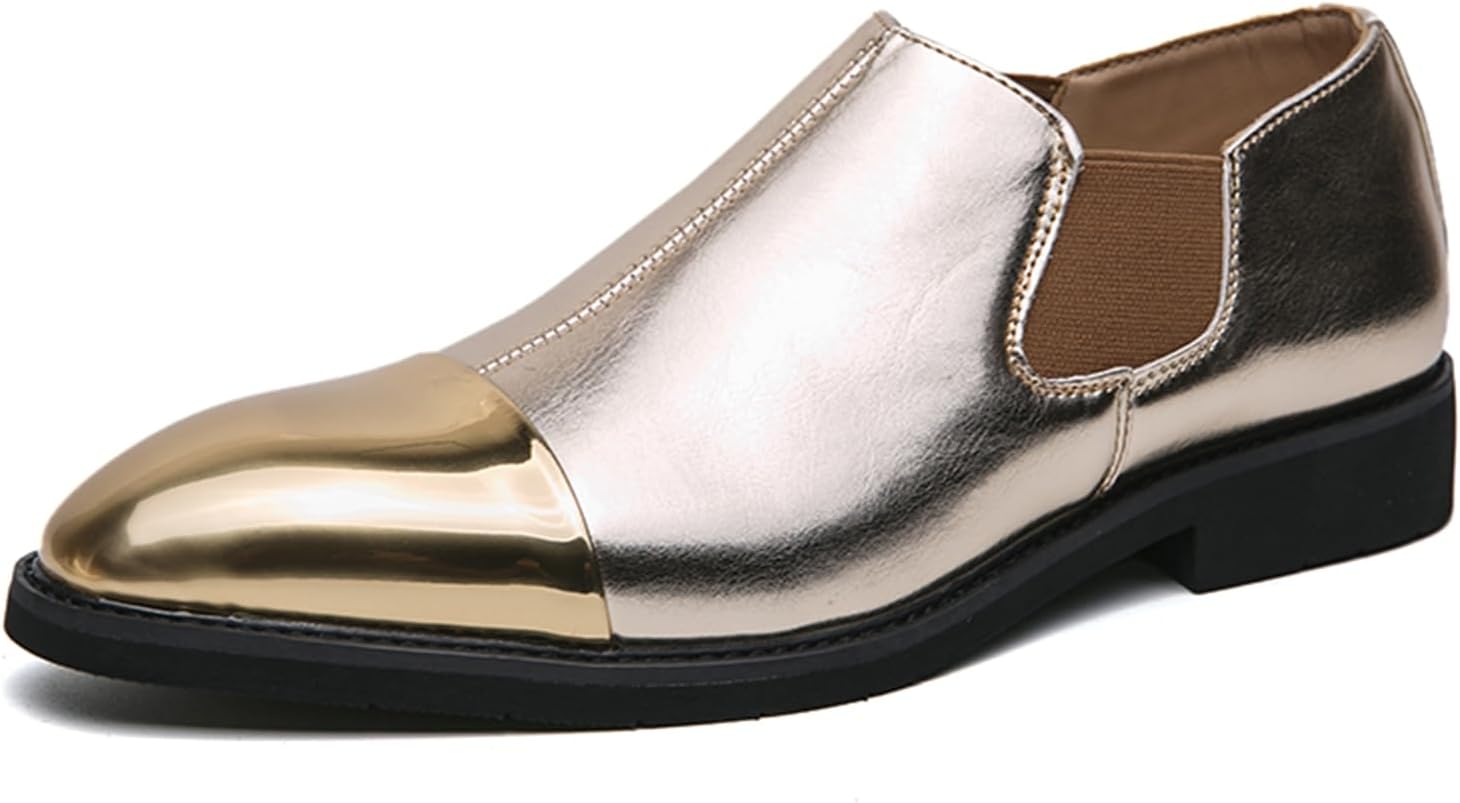 

Мужские лоферы Abborora, роскошная обувь для платьев, свадеб, вечеринок и выпускных, золотой