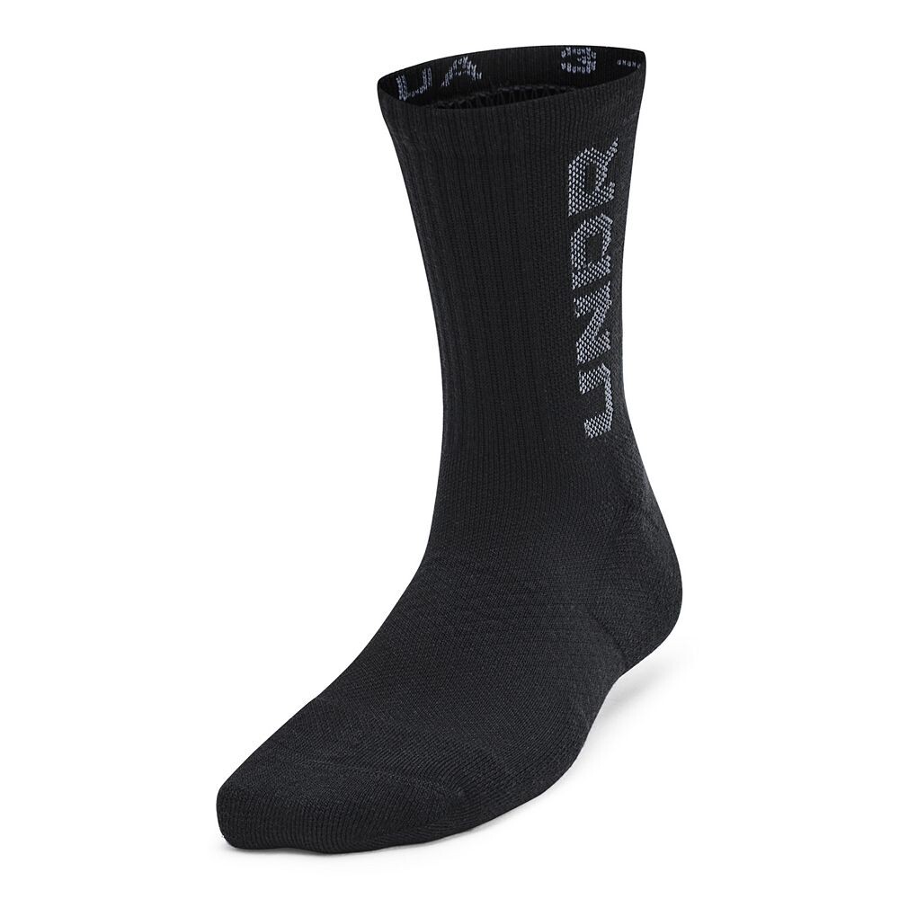Детские носки UA Zone Mid Crew Under Armour, 3 пары, цвет Black Castle Rock — фото 2