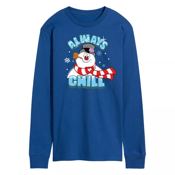 

Футболка мужская Frosty The Snowman Always Chill с длинным рукавом Licensed Character, синий