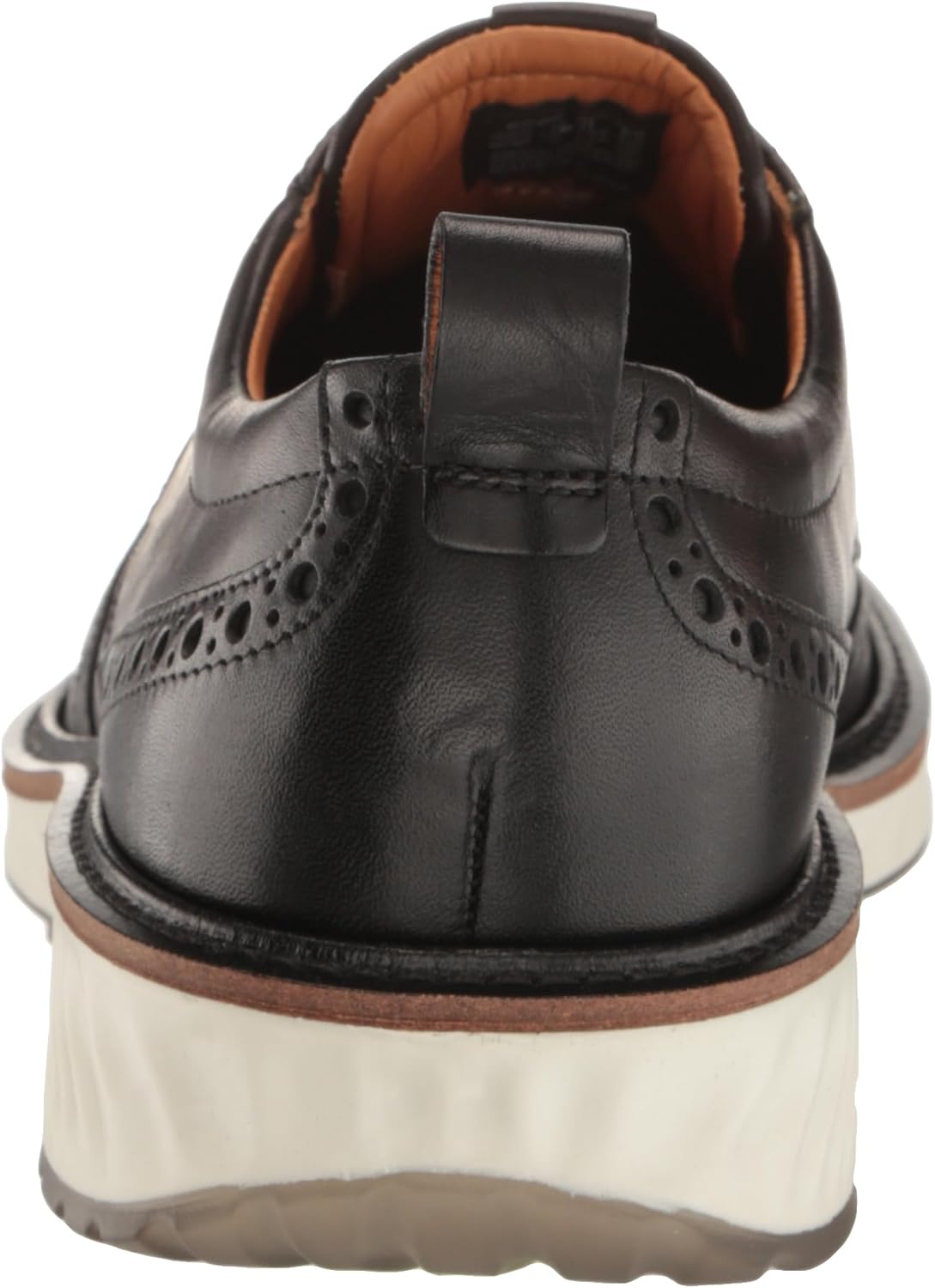Мужские оксфорды Ecco St1 Hybrid Brogue, белый/черный — фото 3