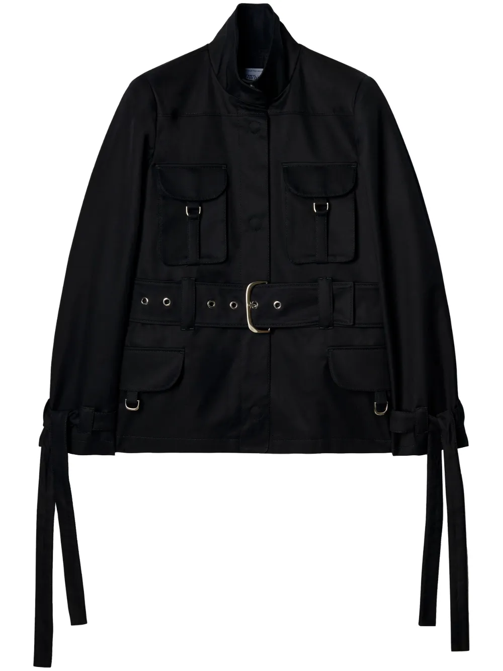 

Куртка с поясом OFF-WHITE, черный