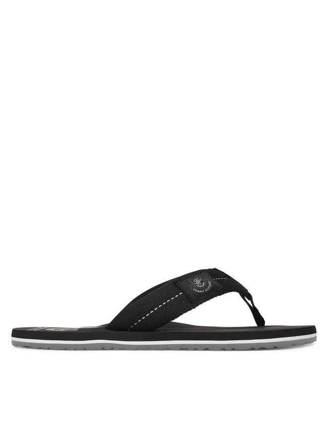 Tommy Hilfiger Пляжные сандалии-шлепанцы Hilfiger FM0FM05804, черные — фото 2