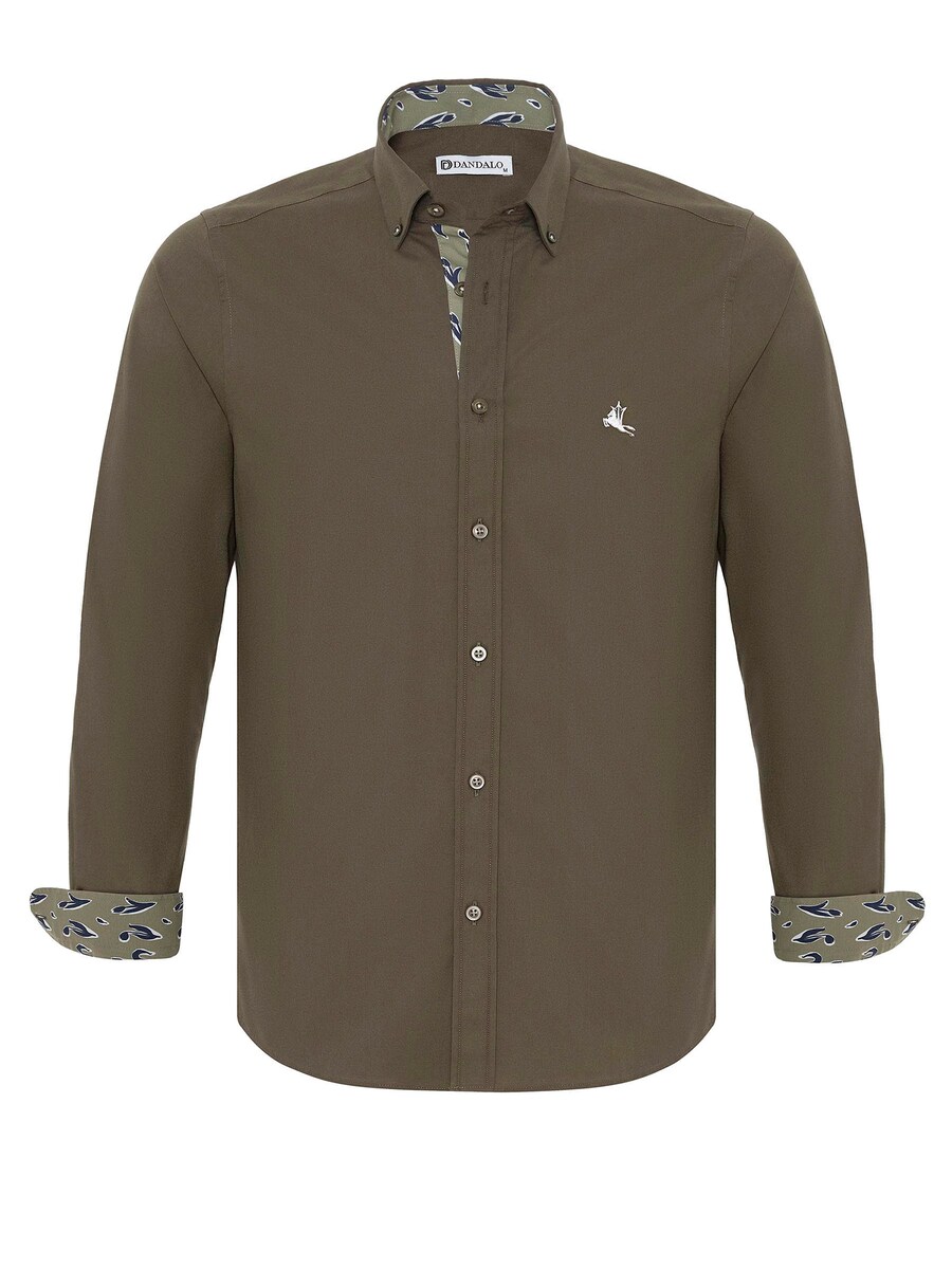 

Рубашка обычного кроя на пуговицах Dandalo Noda, цвет Green/Khaki
