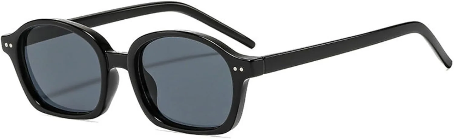 

Солнцезащитные очки Willochra Square для женщин, популярные модные, маленькие овальные, с заклепками, черные, с леопардовым принтом, защита от ультрафиолета UV400, C1