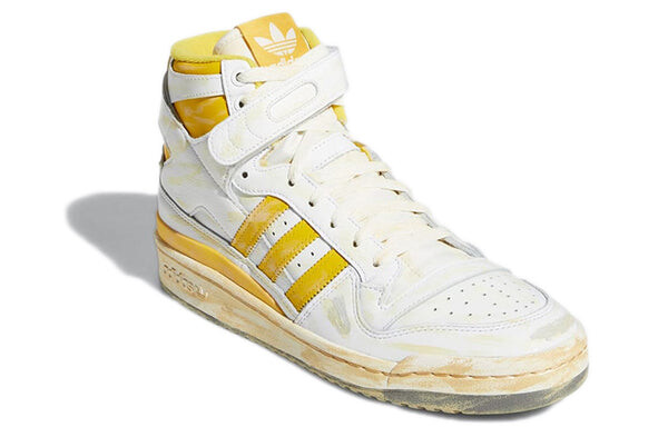 Кроссовки форум 84 высокие Adidas, белый — фото 3