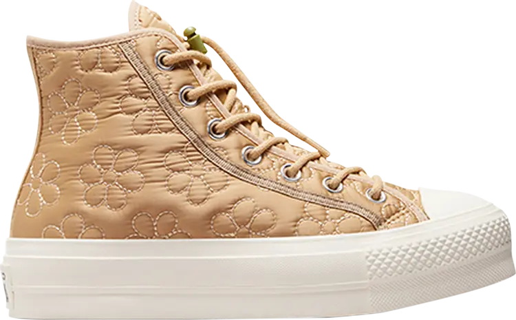 

Кроссовки Wmns Chuck Taylor All Star Lift Platform High 'Quilted', загар