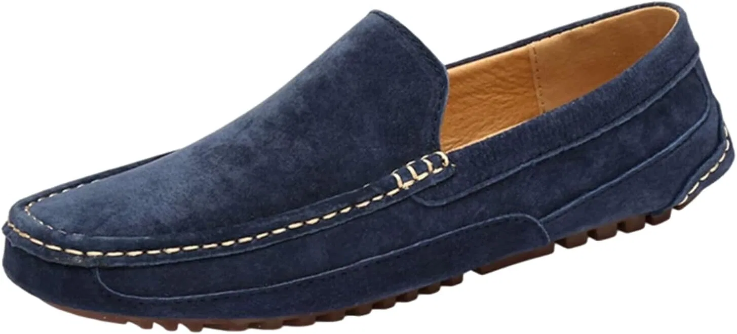 Лоферы мужские Penny Loafers Moccasin Driving Shoes Slip On Flats Boat Shoes, синий SywzX&xfybz