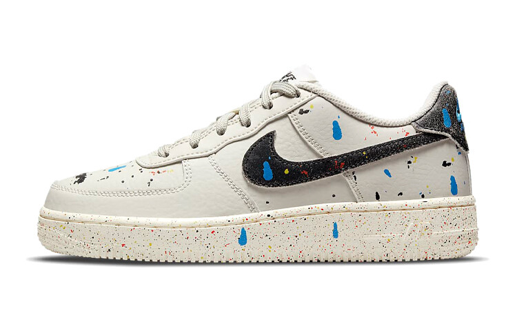 Кроссовки Nike Air Force 1 LV8 Paint Splatter Light Bone GS