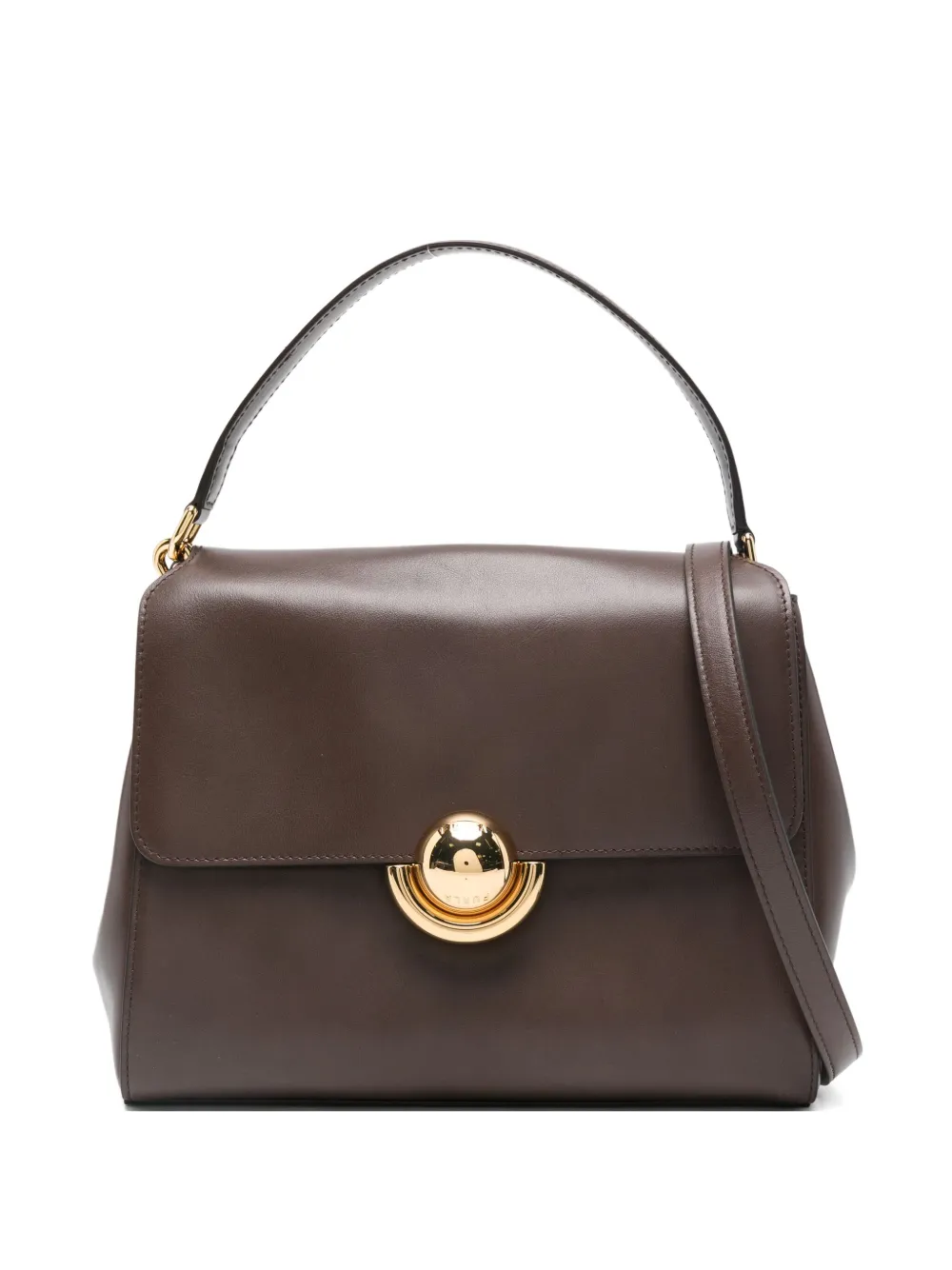 

Сумка-тоут из кожи Domus Furla, коричневый