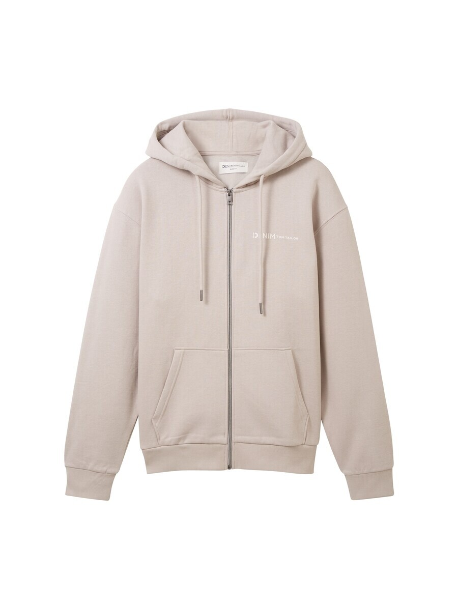 

Толстовка с капюшоном на молнии TOM TAILOR Zip-Up Hoodie, нюд