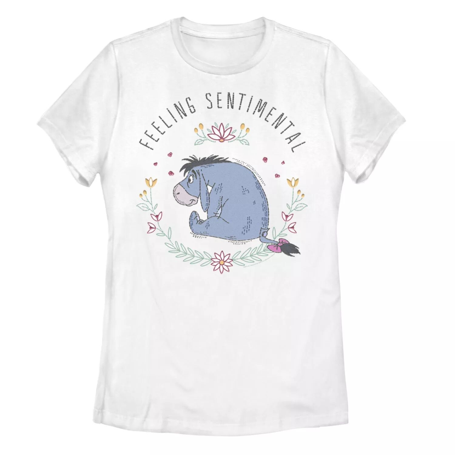 

Детская футболка Disney Winnie The Pooh Eeyore Feeling Sentimental с рисунком Disney, белый