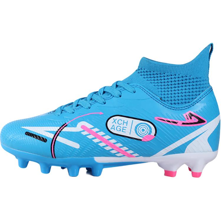 

Скользоустойчивые, износостойкие, дышащие мид-топ детские футбольные бутсы kids' AMICNIEGD, синий