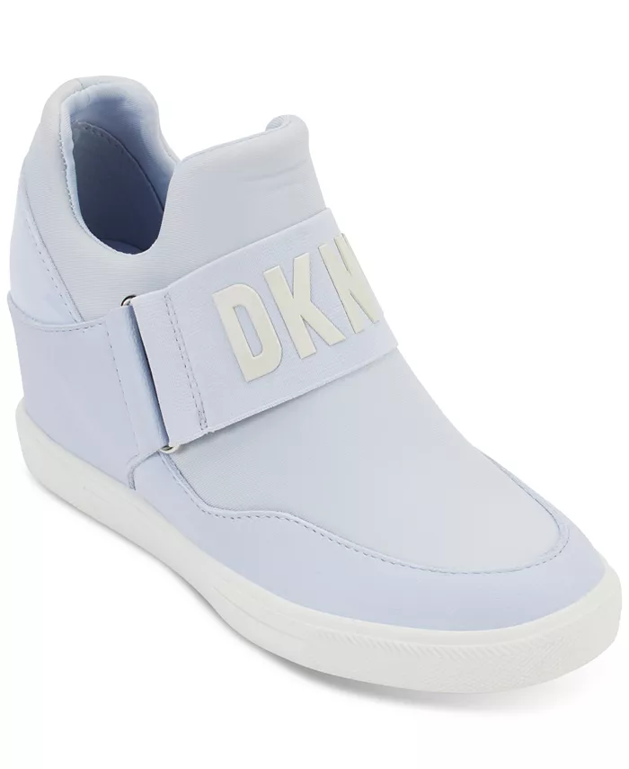 Женские слипоны Cosmos Slip-On Logo Wedge Sneakers DKNY, фиолетовый