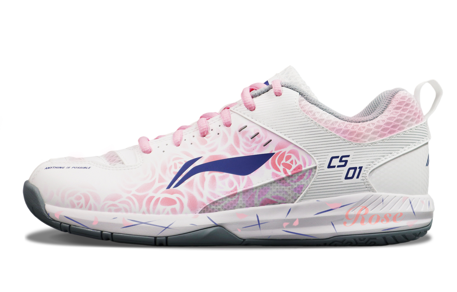 

Легкие маломерные бадминтонные кроссовки unisex с устойчивостью к истиранию и эффектом отскока LINING, белый