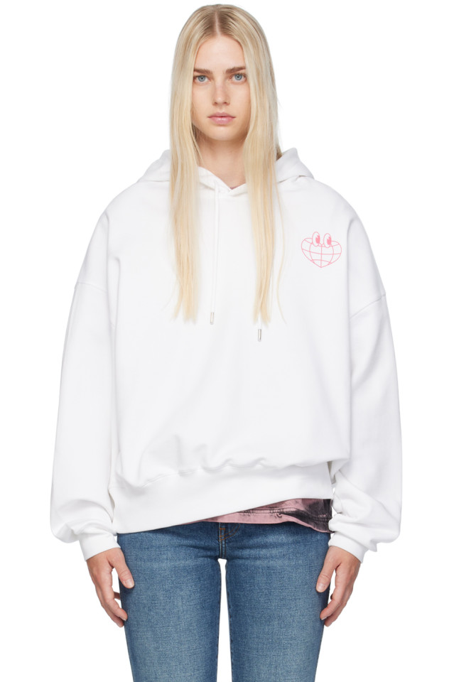 

Принтованная худи Moschino Jeans, цвет fantasia bianco