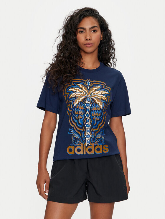 

Футболка стандартного кроя Adidas, синий