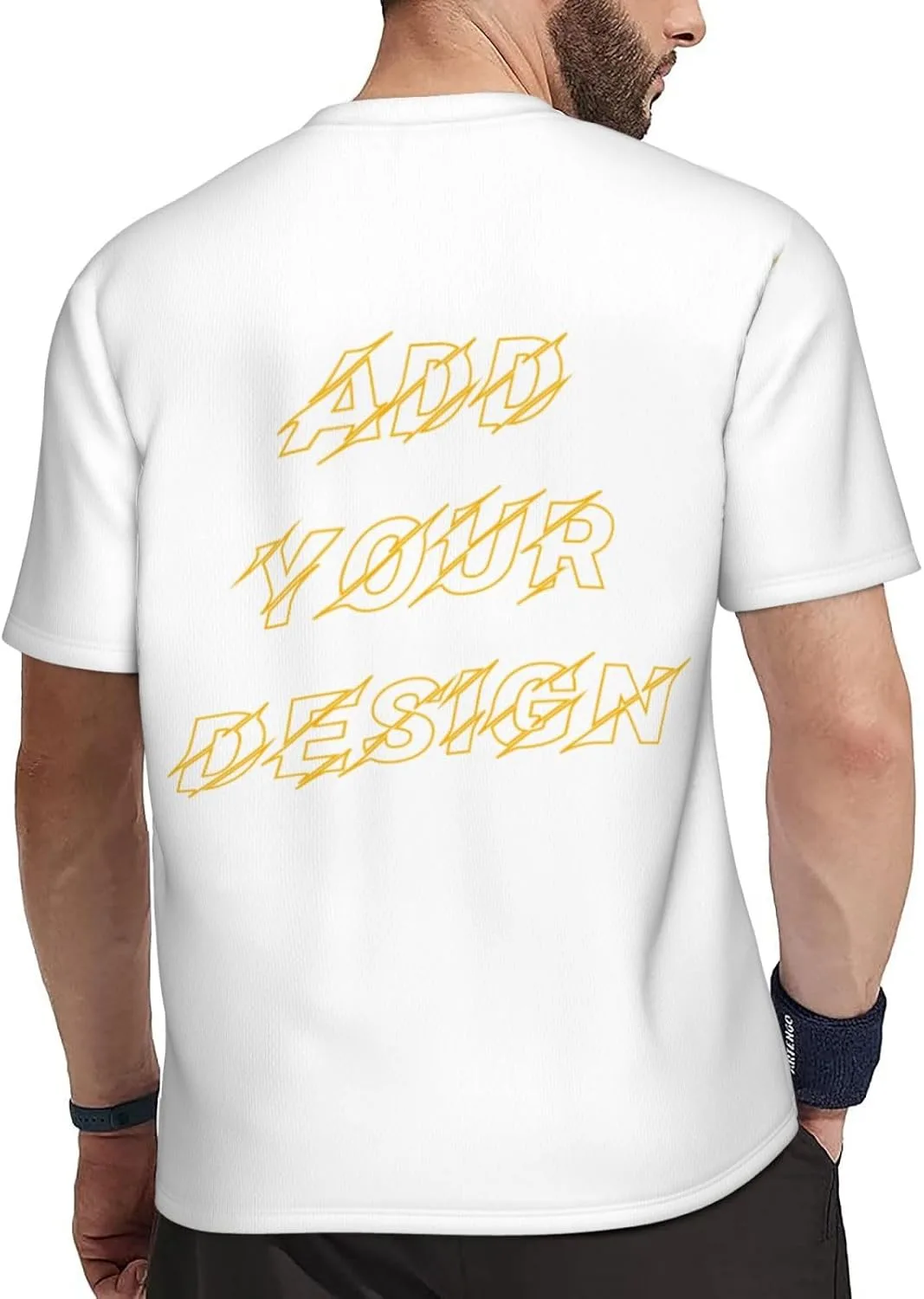Футболка мужская Custom T Shirts с принтом на 4 сторонах — фото 4