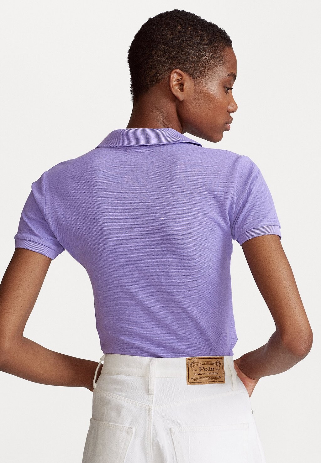 Поло Julie Short Sleeve Polo Ralph Lauren, цвет cactus purple — фото 3