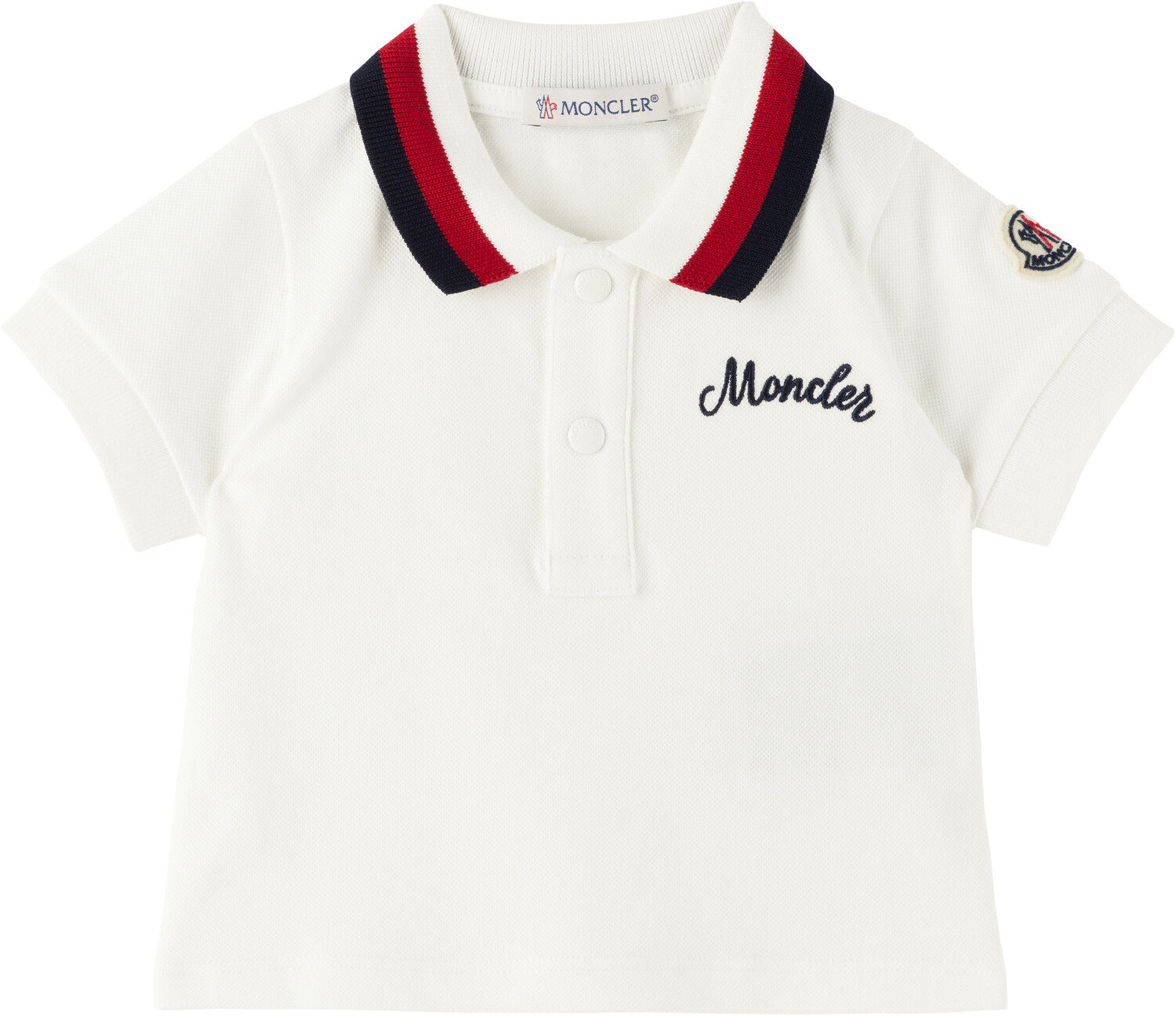 

Детское поло с вышитым логотипом Moncler Enfant