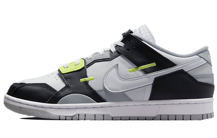 

Кроссовки Nike Dunk, серый/черный/светло-желтый