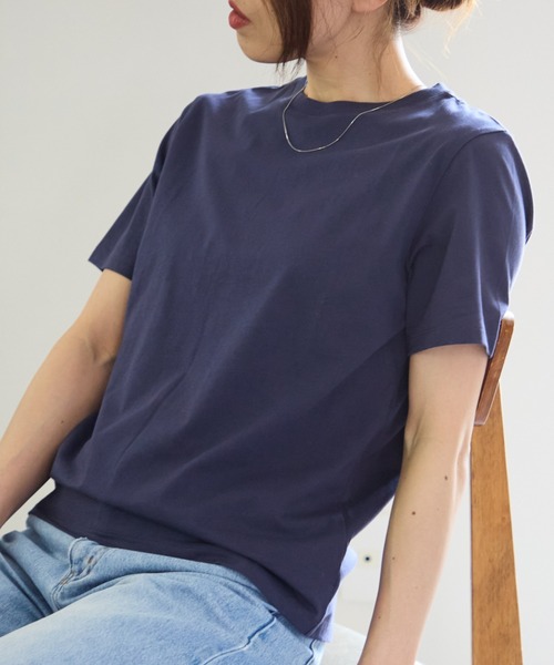 

Футболка с коротким рукавом, хлопковая, бренд Triangle Palette, цвет темно-синий