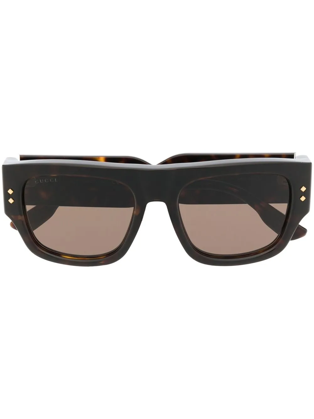 

Солнцезащитные очки GG1262S в квадратной оправе Gucci Eyewear, коричневый