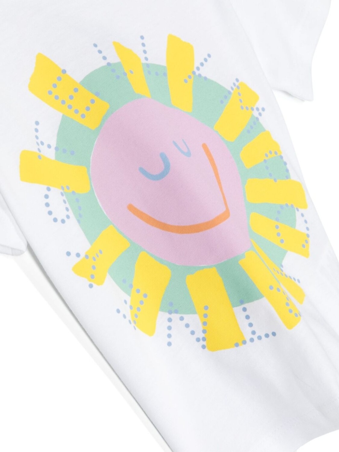 Stella McCartney Kids футболка Medallion Sunshine, белый — фото 3