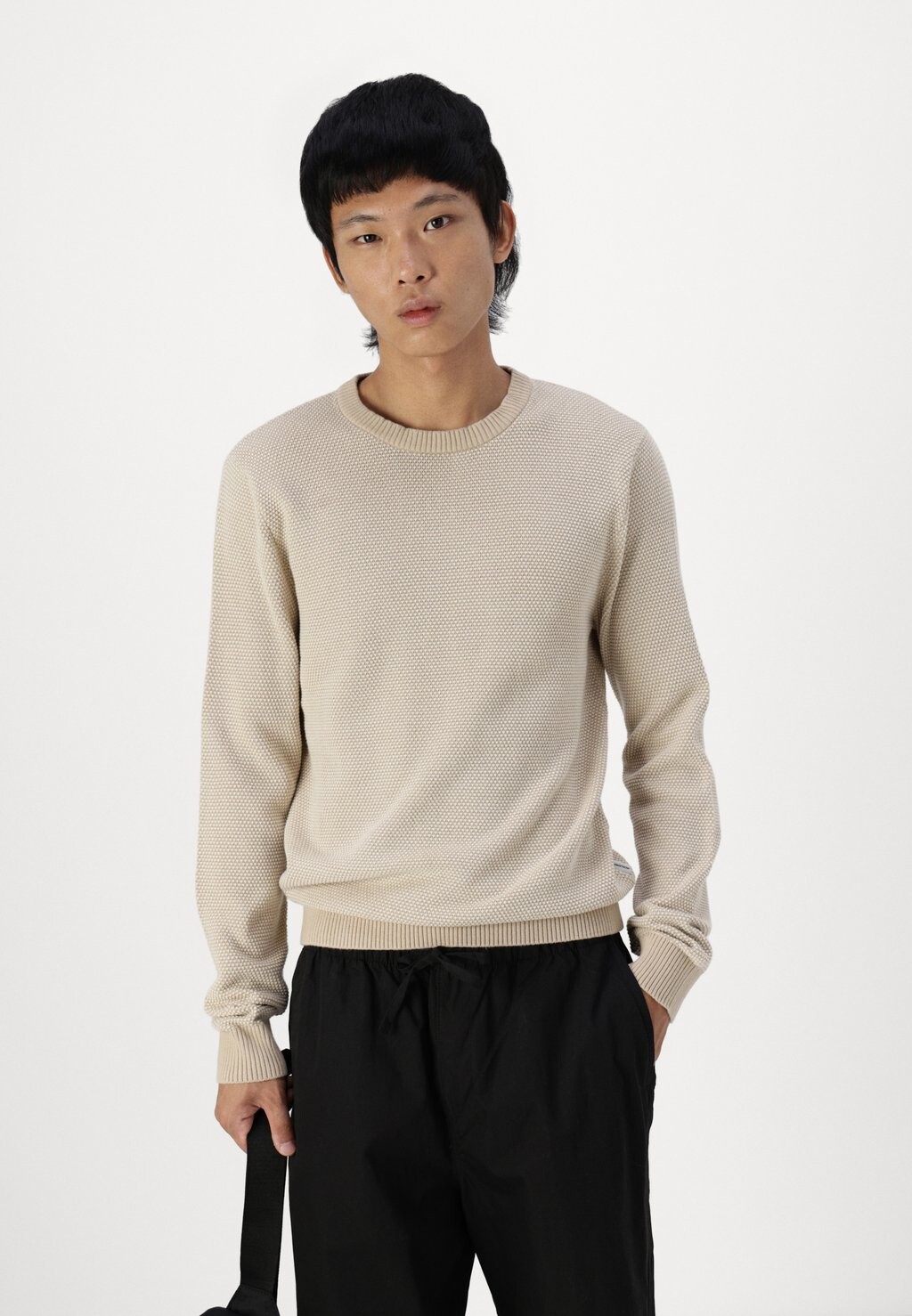 

Джемпер JJEGLOBE KNIT CREW NECK Jack & Jones, бежевый