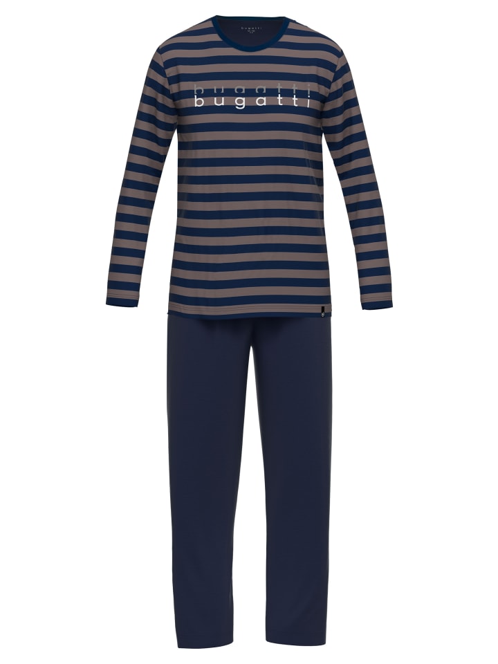 

Bugatti Пижама «Турин» в коричнево-среднеполосатую расцветку