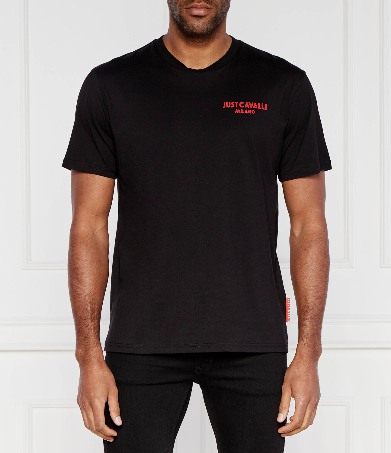 

Футболка Just Cavalli FLOCK LOGO Regular Fit, черный