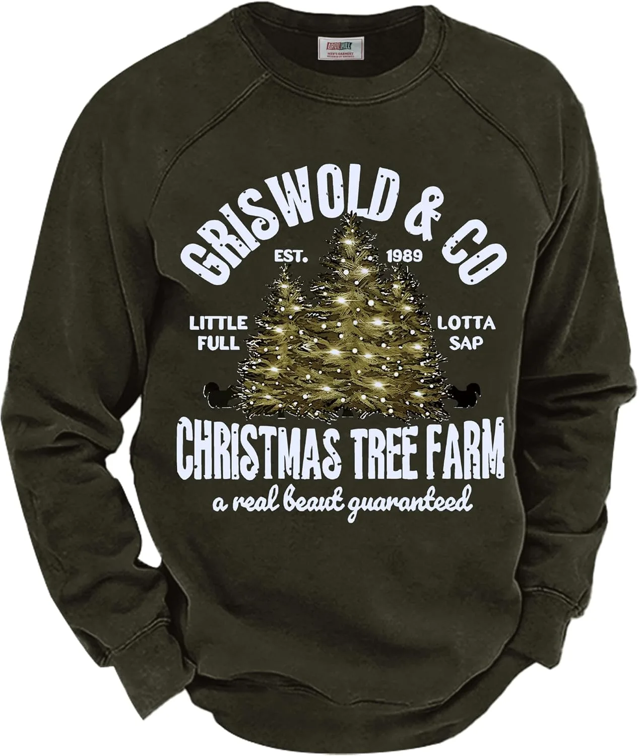 

Arvilhill мужской флисовый рождественский свитер Raglan Vintage Classic Graphic Pullover (S-3XL)