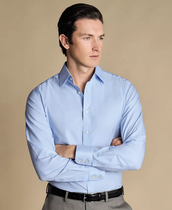 

Мужская классическая рубашка Slim-Fit Charles Tyrwhitt, синий