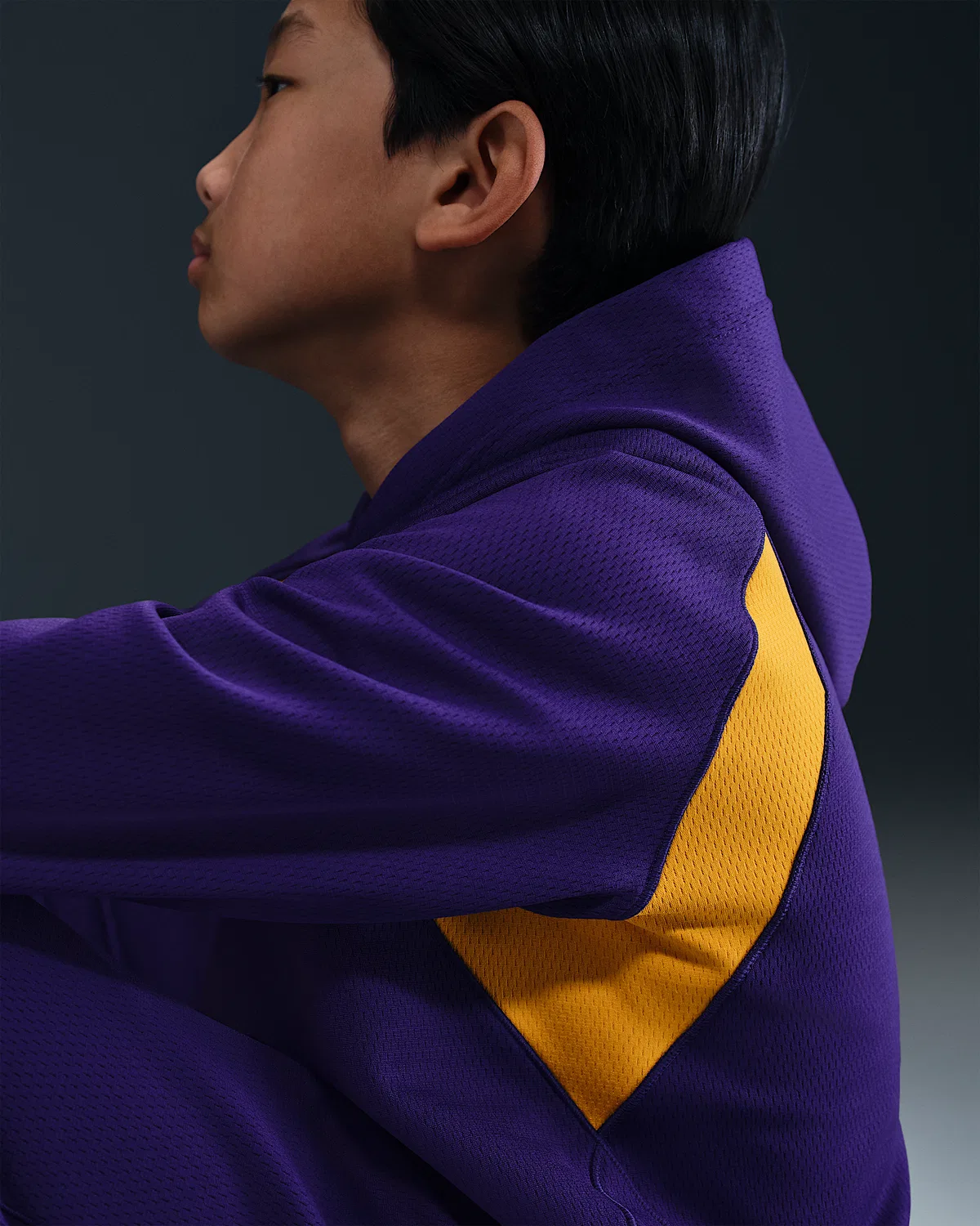 Детская толстовка-худи Therma-FIT Kobe, Court Purple/University Gold/University Gold — фото 2