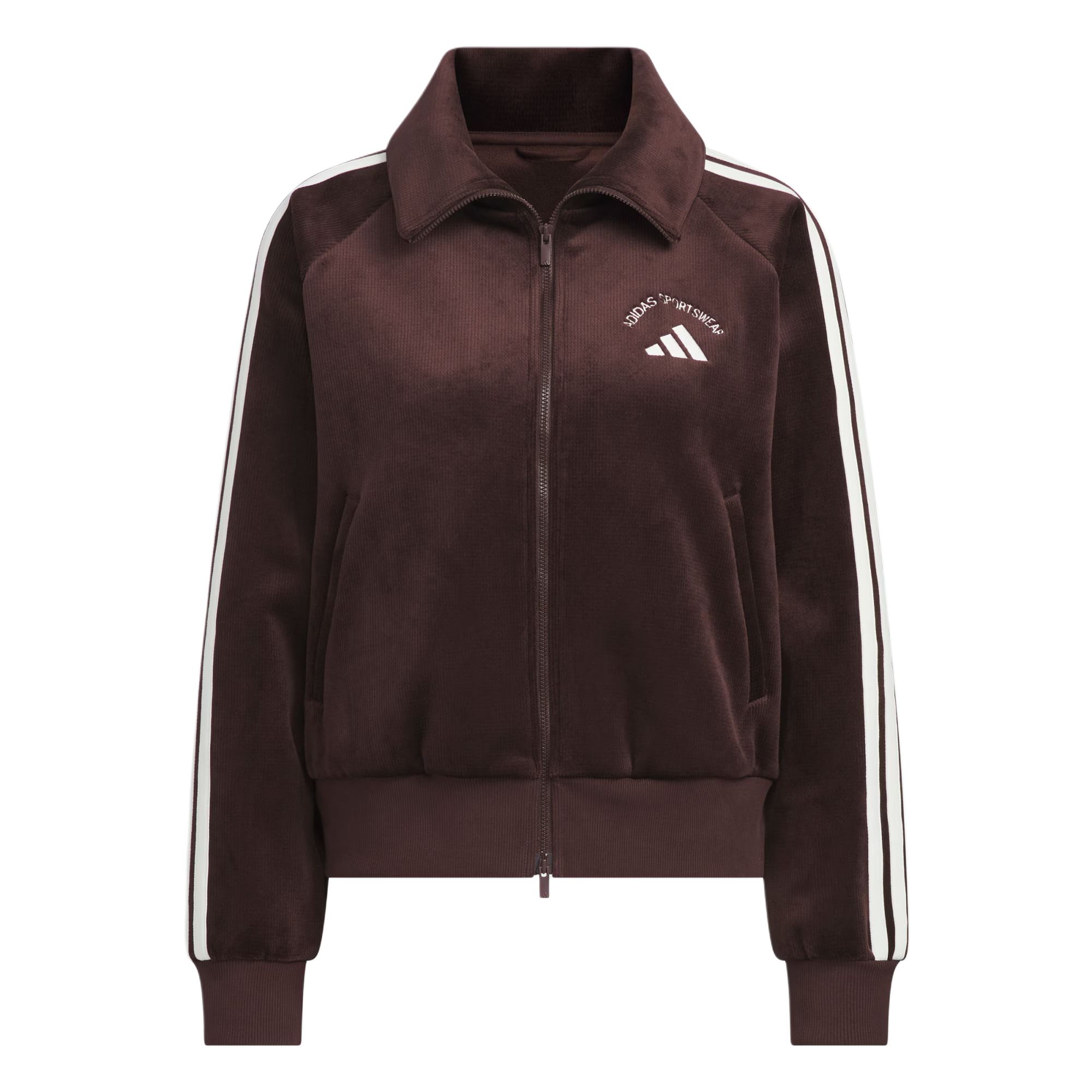 

Куртка BONDED FLEECE женская Adidas, темно-коричневый/белый