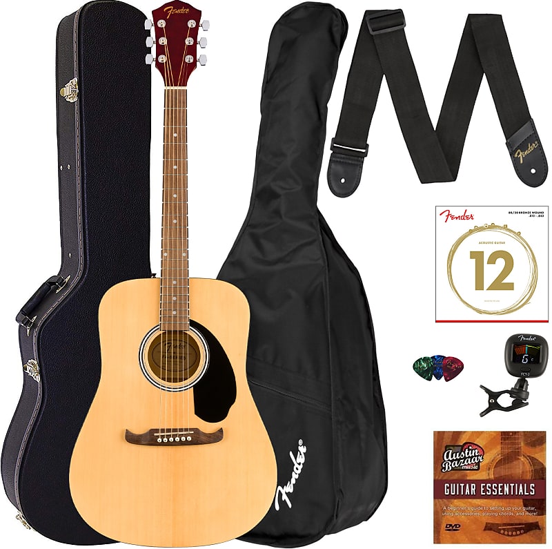 

Акустическая гитара Fender FA-125 Dreadnought Acoustic Guitar - Natural w/ Hard Case