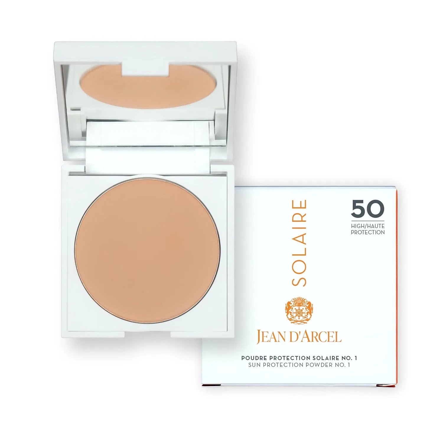 Матирующая солнцезащитная пудра JEAN D'ARCEL SOLAIRE №1 с SPF 50, 9.5 г Jean D'Arcel, No. 1